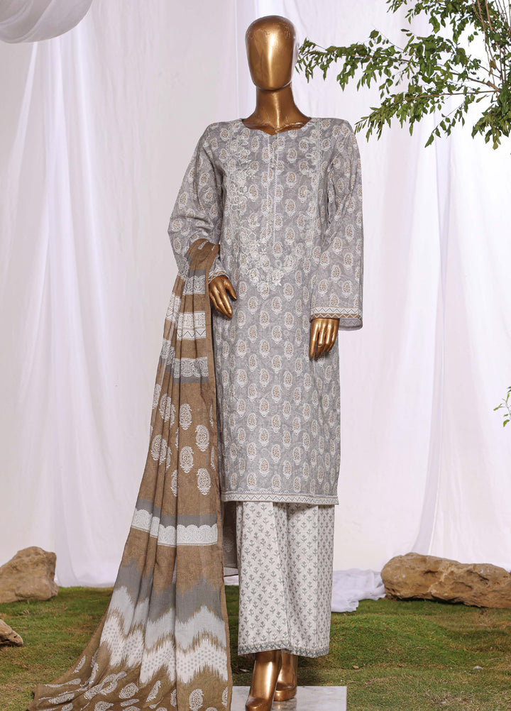Daily Wear by HZ Textiles RTW Embroidered Lawn 3 Piece Suit HZ26PDW CPE-3P-043 - Casual Collection