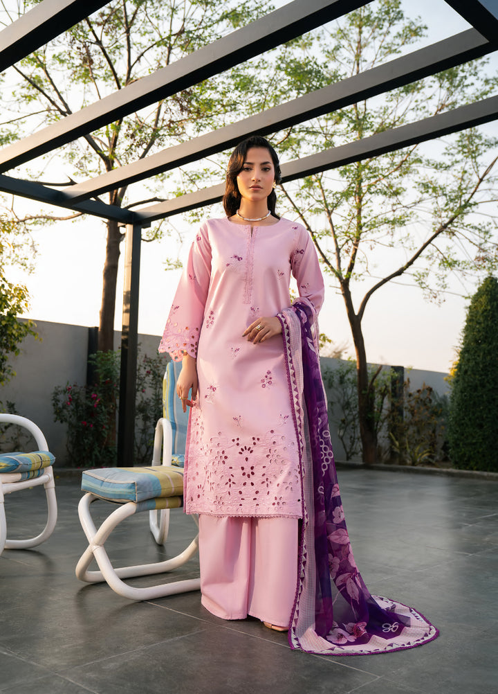 Ekiya by Rashid Textiles Unstitched Embroidered Lawn 3 Piece Suit RT26ULE 3763 - Casual Collection