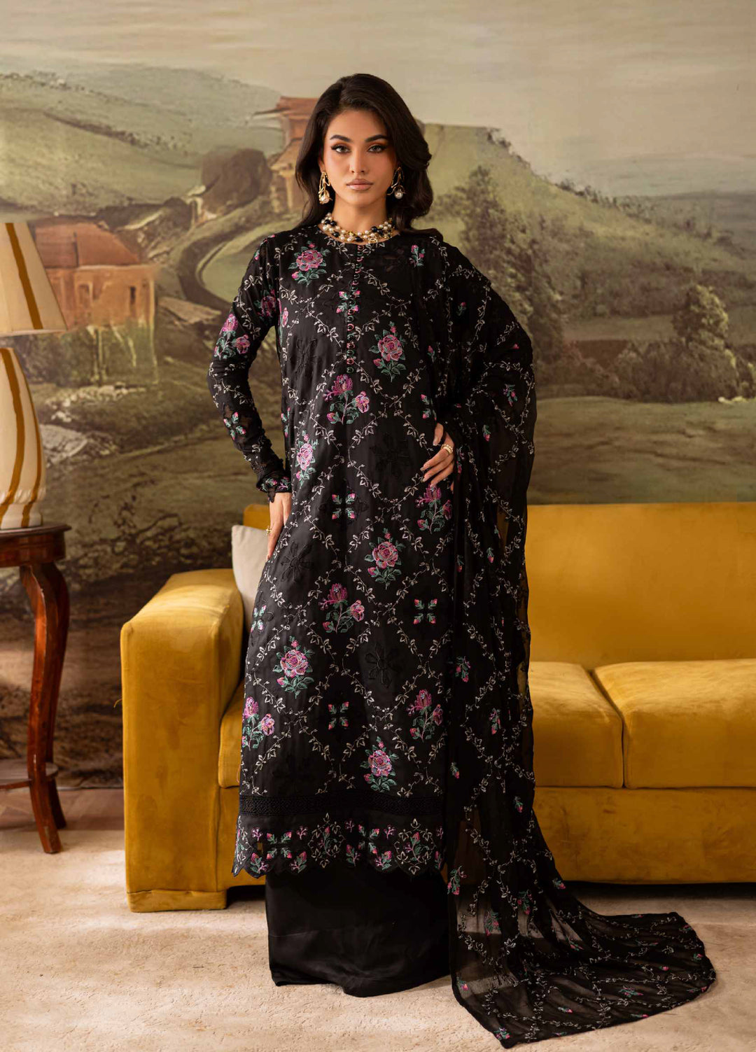 The Artisan's by Rashid Textiles Unstitched Embroidered Viscose 3 Piece Suit RT26UAV 4401 - Casual Collection