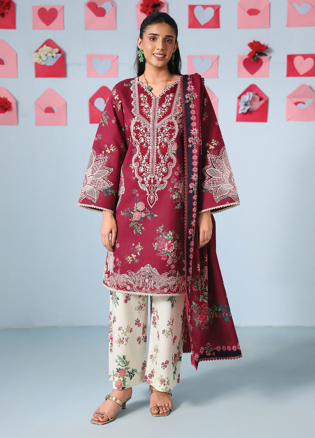 Anaya by Mahnur Unstitched Embroidered Lawn 3 Piece Suit MN26UALV AN2-06 - Festive Collection