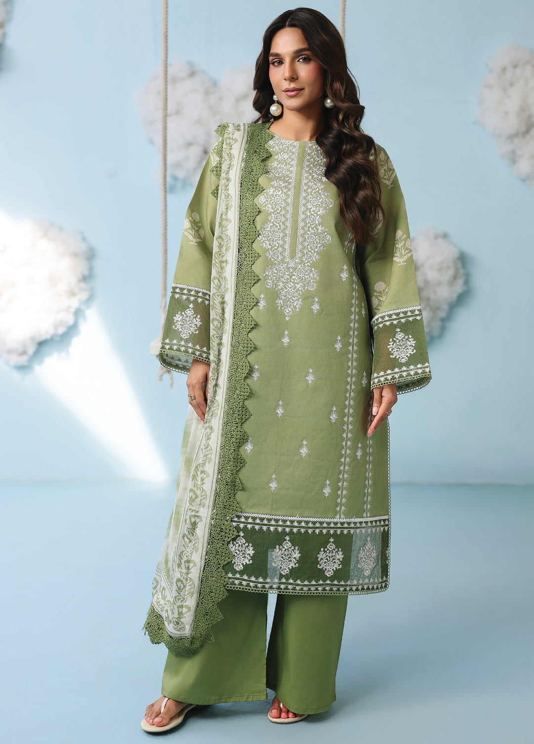Anaya by Mahnur Unstitched Embroidered Lawn 3 Piece Suit MN26UALV AN2-16 - Festive Collection