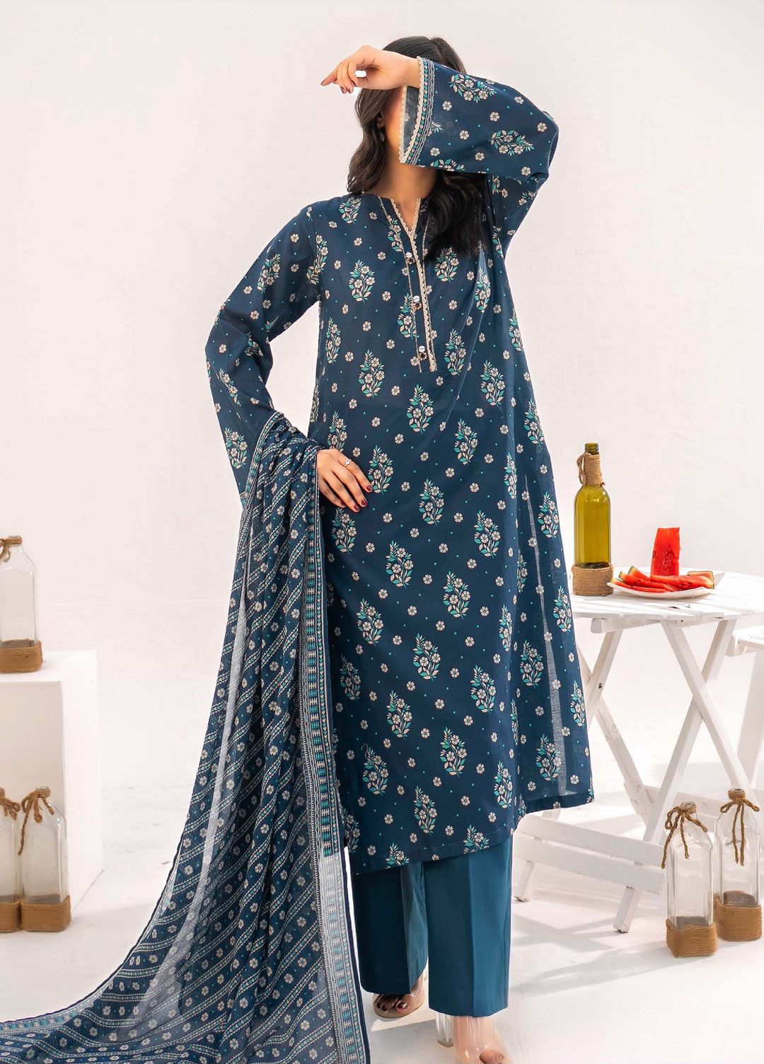 Narmin by Narkin's Unstitched Printed Lawn 3 Piece Suit NN26ULC NUSLW-3129 - Casual Collection