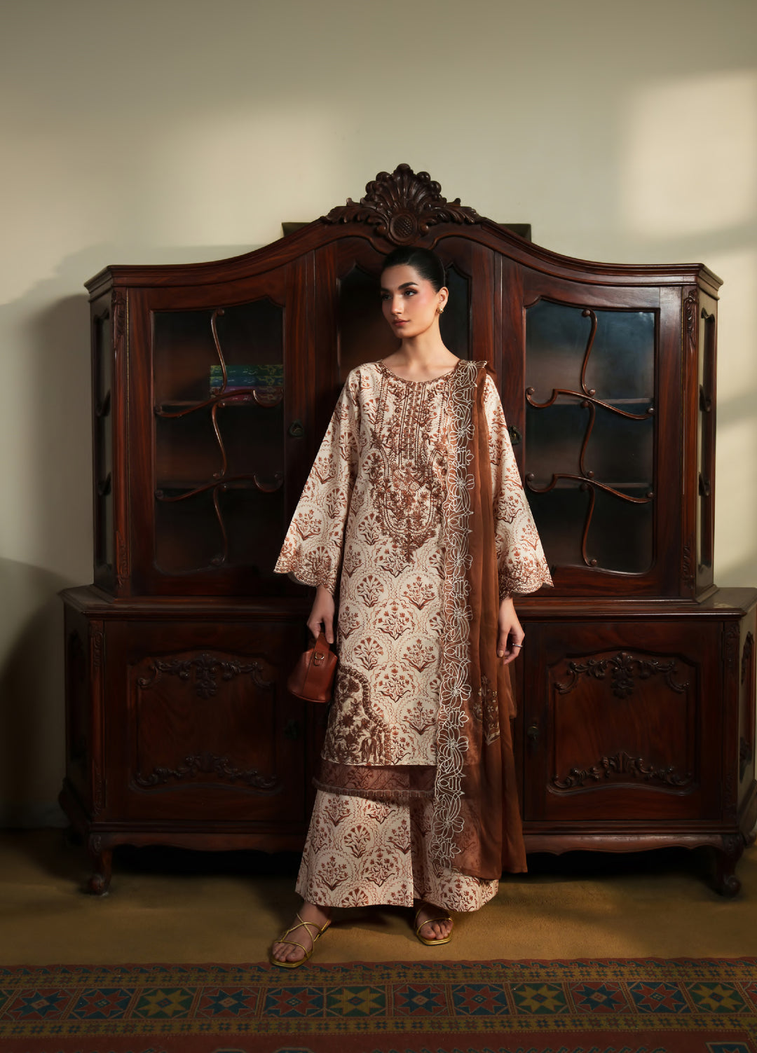 Bloom Enara by Rashid Textiles Unstitched Embroidered Lawn 3 Piece Suit RT26ULB 1001 - Casual Collection