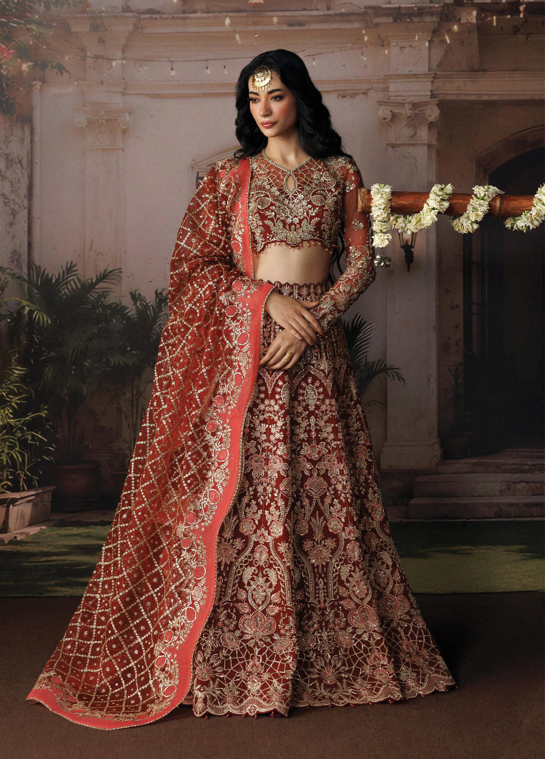 Shehnai by Afrozeh Unstitched Hand work Organza 3 Piece Suit AF26USW Rukhsan AFR-0157 - Wedding Collection