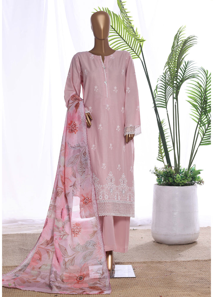 HZ Textiles Women RTW Chikankari Organza 3 Piece Suit HZ26POF CSE-3P-222 - Festive Collection