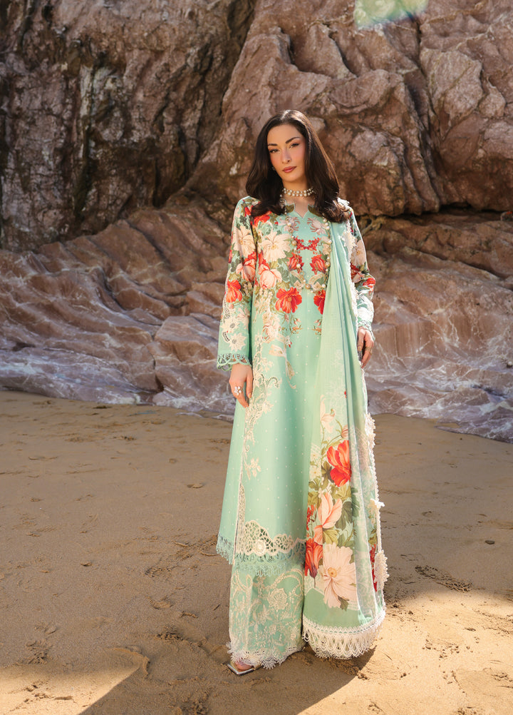 Summer Dream by Manara Unstitched Embroidered Lawn 3 Piece Suit MN26USDL Marina-11 - Casual Collection