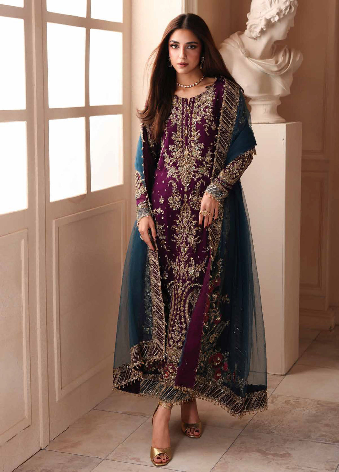 Dastan E Jashan by Charizma Unstitched Embroidered Chiffon 3 Piece Suit CHR26UDJ DJW6-01 - Festive Collection