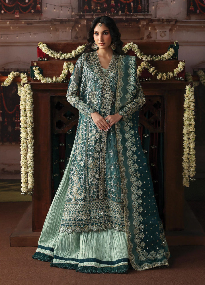 Shehnai by Afrozeh Unstitched Hand work Organza 3 Piece Suit AF26USW Suhan AFR-0155 - Wedding Collection