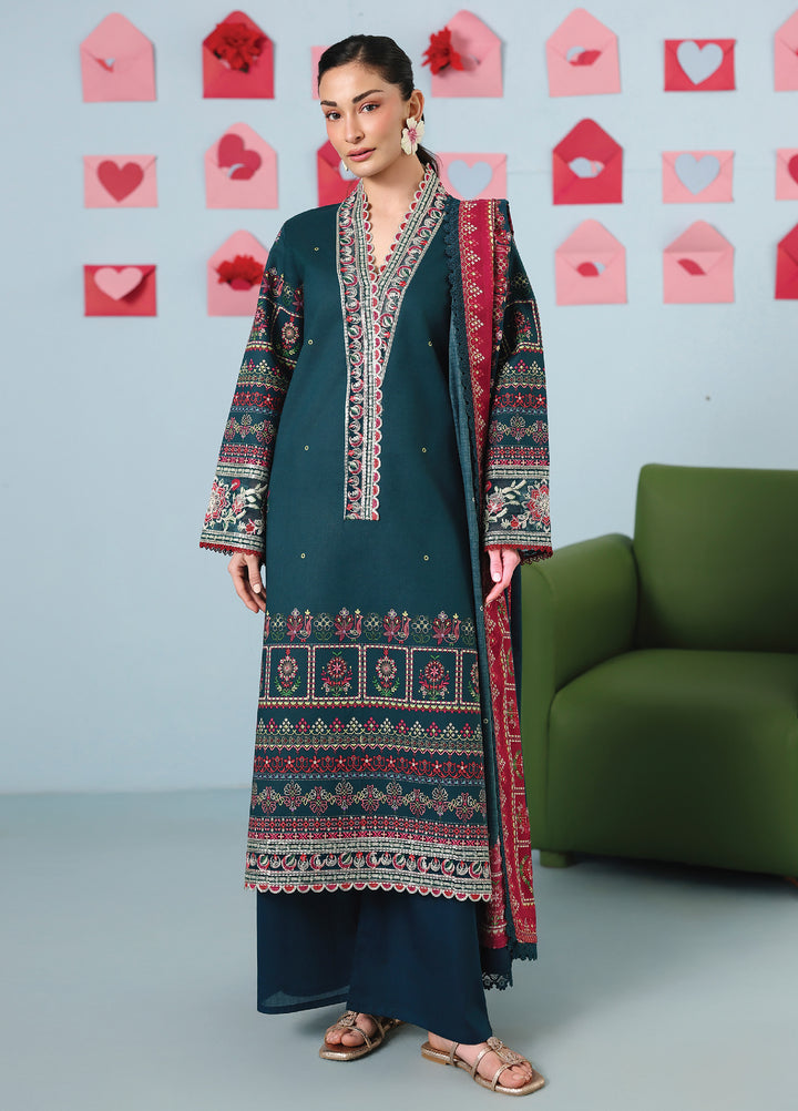 Anaya by Mahnur Unstitched Embroidered Lawn 3 Piece Suit MN26UALV AN2-09 - Festive Collection