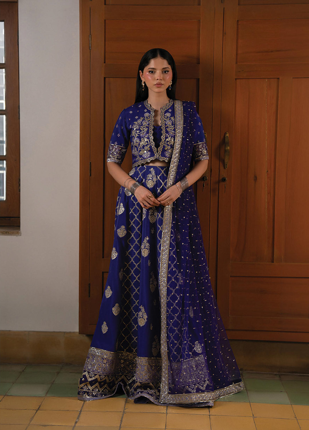 Pehli Nazar by Ayzel Unstitched Embroidered Raw Silk 2 Piece Suit AAF26UPN Yar-E-Dil AYZ-0167 - Wedding Collection