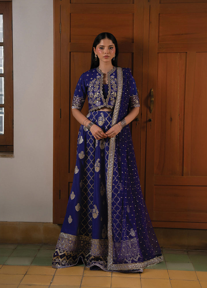 Pehli Nazar by Ayzel Unstitched Embroidered Raw Silk 2 Piece Suit AAF26UPN Yar-E-Dil AYZ-0167 - Wedding Collection