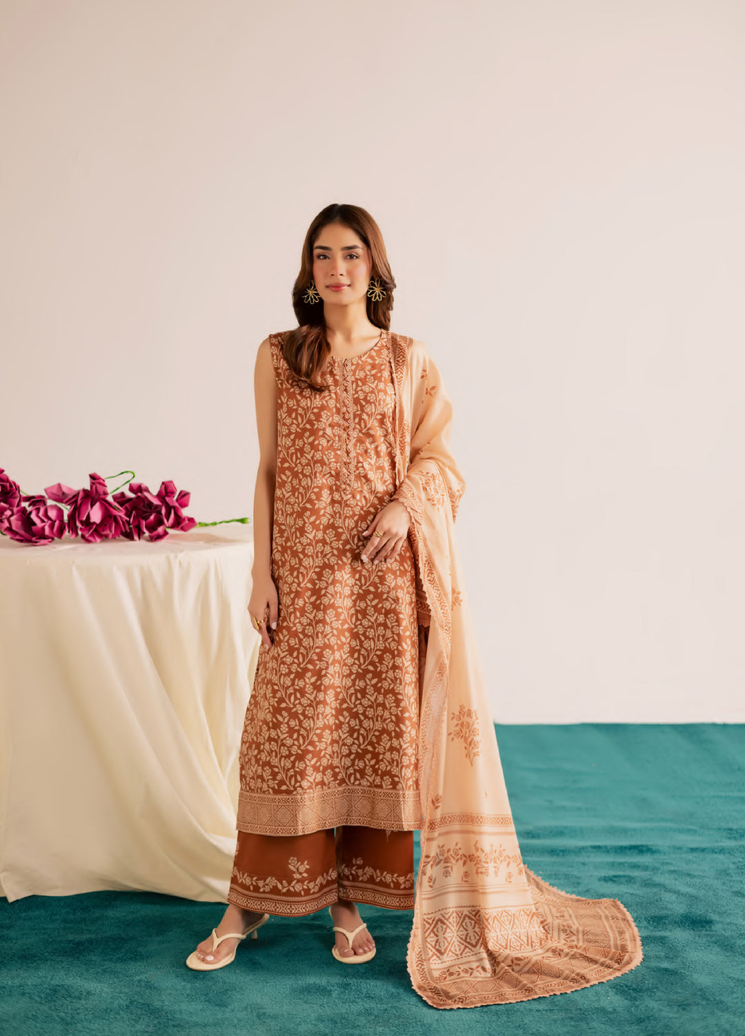 Print Diary by Rashid Textiles Unstitched Printed Lawn 3 Piece Suit RT26UPG 3775 - Casual Collection