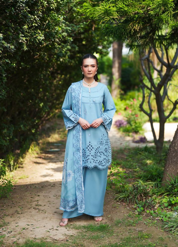 Golden Enara by Rashid Textiles Unstitched Embroidered Lawn 3 Piece Suit RT26ULG 3706 - Casual Collection