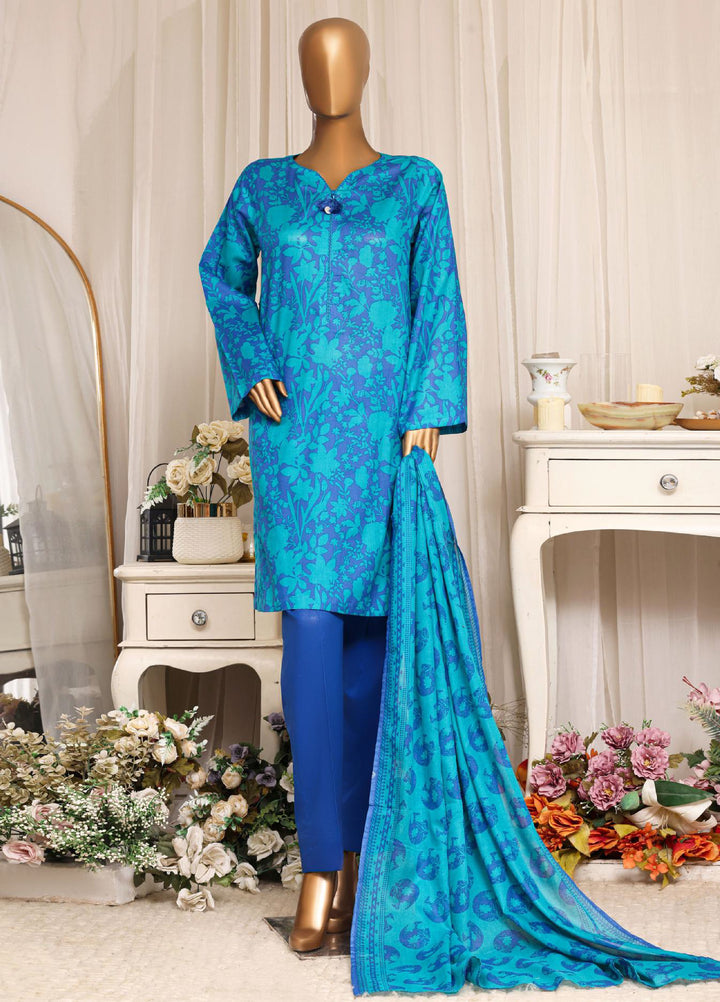 HZ Textiles RTW Printed Lawn 3 Piece Suit HZ26PPL LPT-3P-2613 - Casual Collection