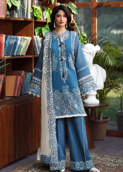 Sable Vogue Unstitched Embroidered Swiss Voile 3 Piece Suit SV26UL SL-10-26 - Summer Collection