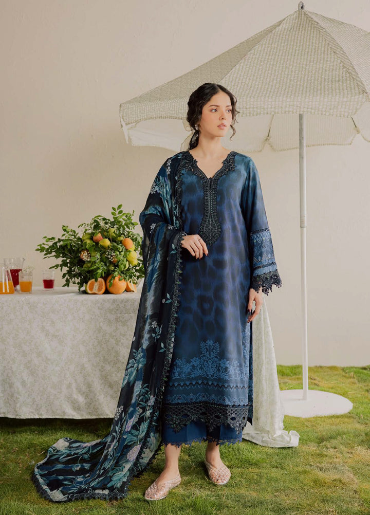 Gardenia by Nureh Unstitched Embroidered Viscose Slub 3 Piece Suit NU26UGV NSG-226 - Casual Collection