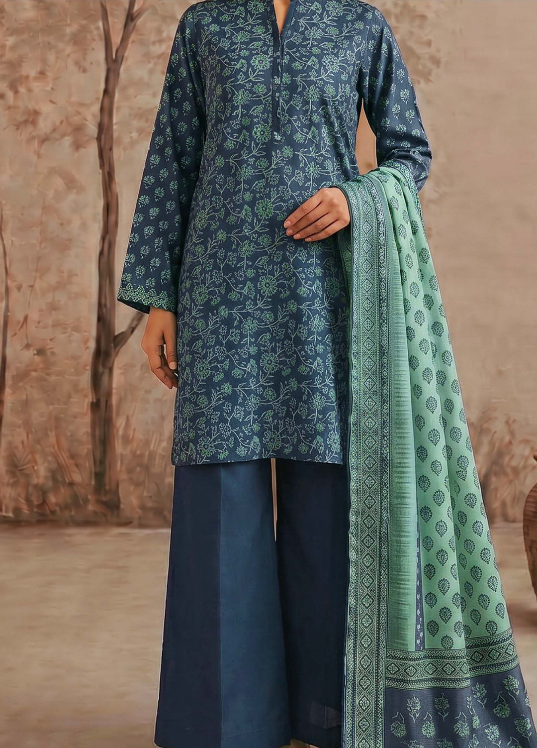 Narmin by Narkin's Unstitched Printed Lawn 3 Piece Suit NN26ULC NUSLW-3080 - Casual Collection