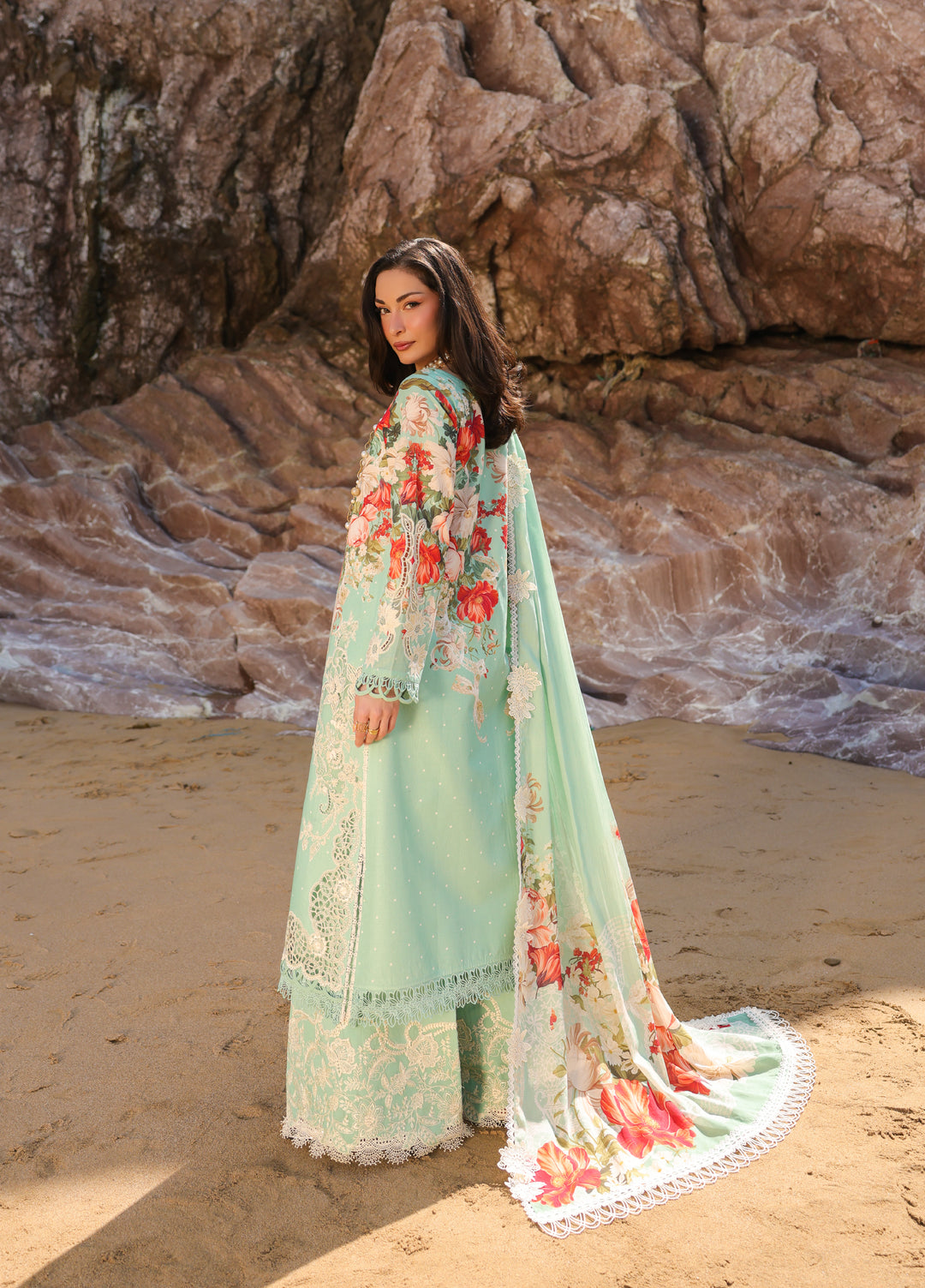 Summer Dream by Manara Unstitched Embroidered Lawn 3 Piece Suit MN26USDL Marina-11 - Casual Collection