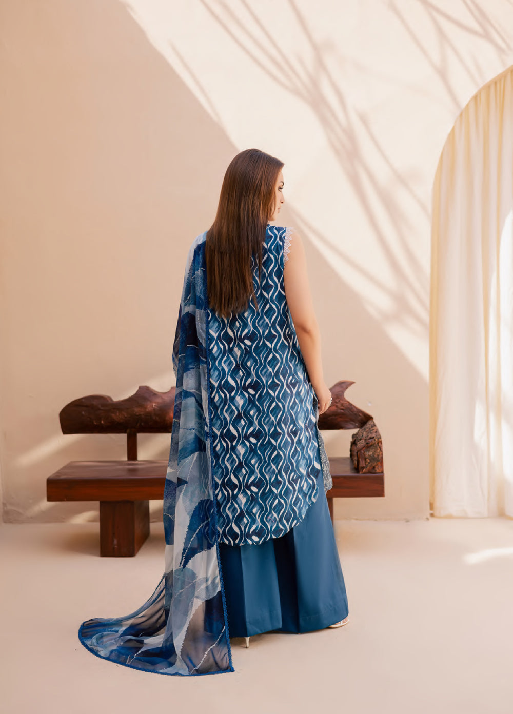 Savoy by Rashid Textiles Unstitched Embroidered Lawn 3 Piece Suit RT26ULS 3734 - Casual Collection