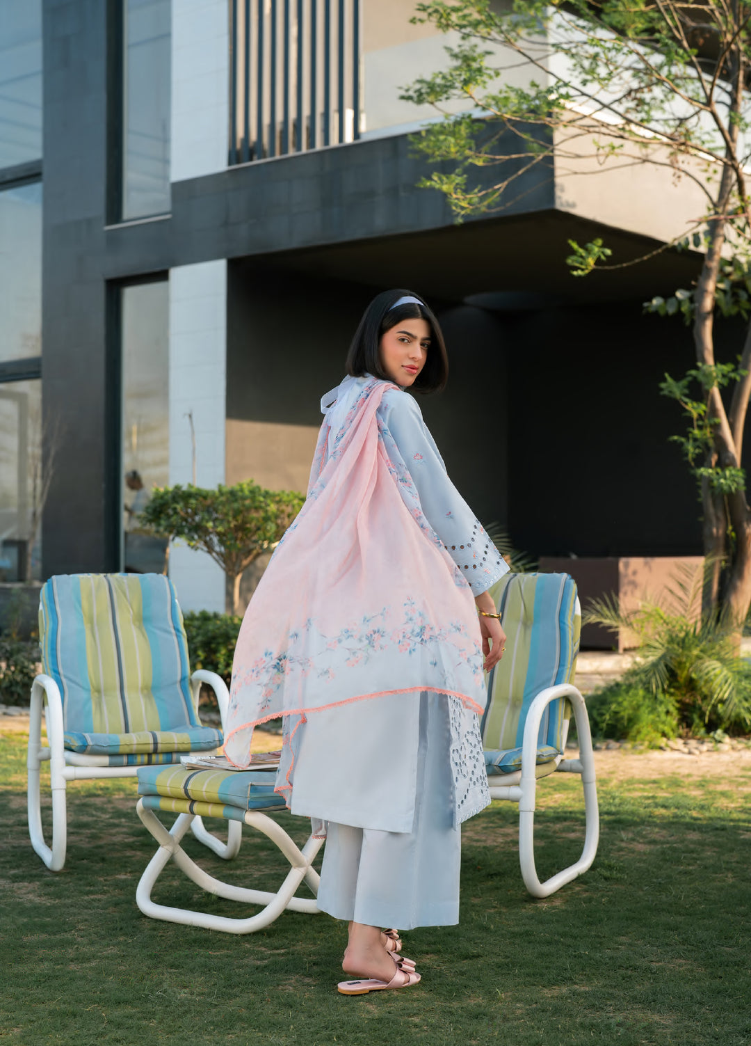Ekiya by Rashid Textiles Unstitched Embroidered Lawn 3 Piece Suit RT26ULE 3765 - Casual Collection