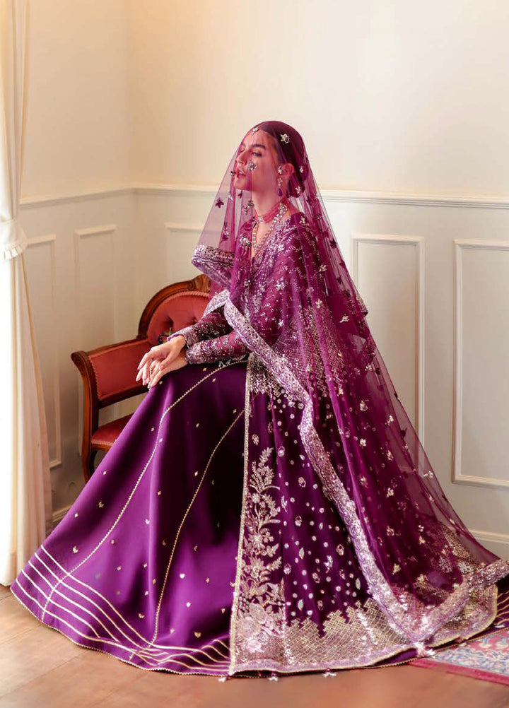 Whispers of Grace by Roheenaz Unstitched Embroidered Chiffon 3 Piece Suit RN26UWG Selen RUNCH260204 - Wedding Collection