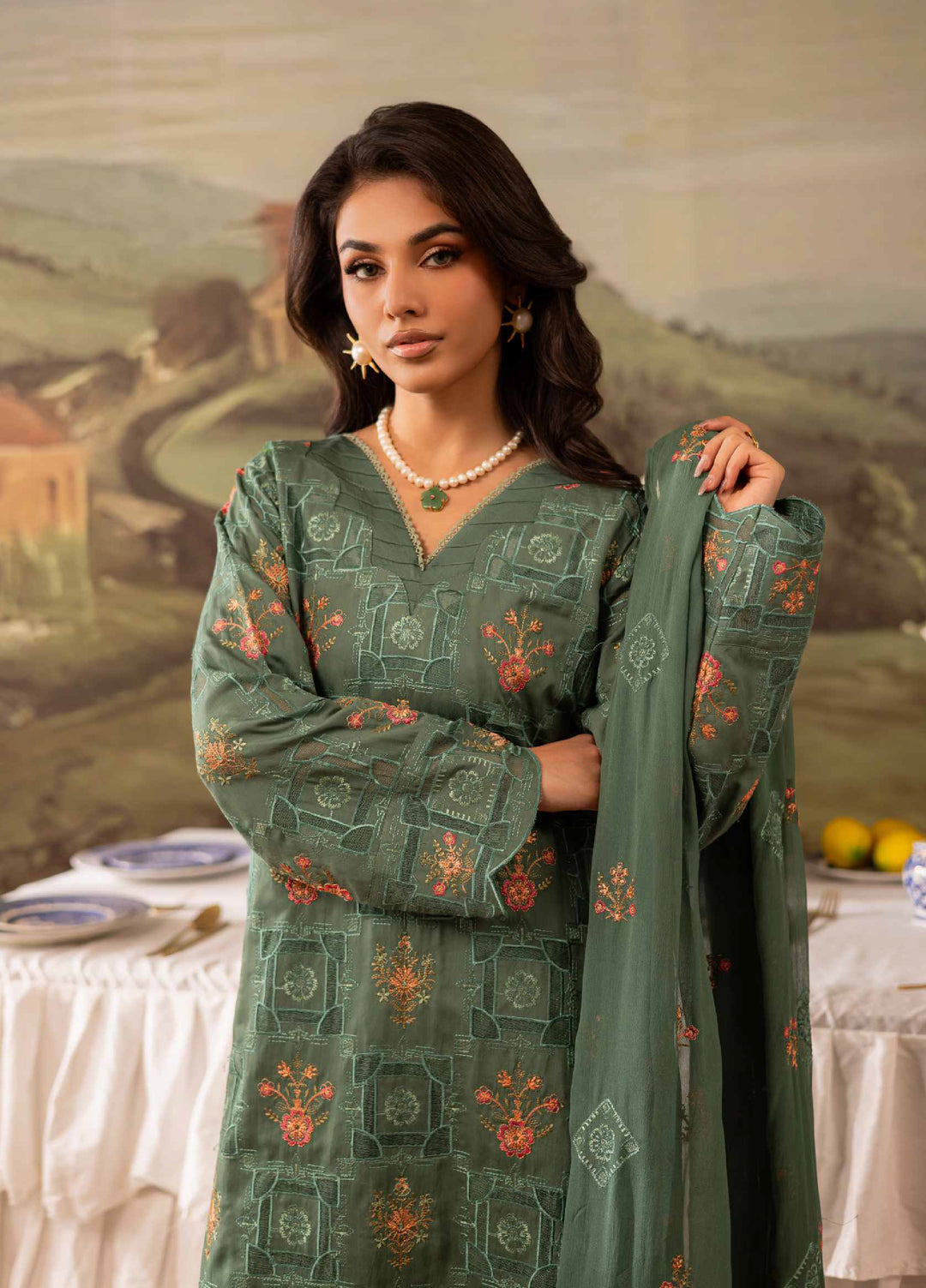 The Artisan's by Rashid Textiles Unstitched Embroidered Viscose 3 Piece Suit RT26UAV 4408 - Casual Collection
