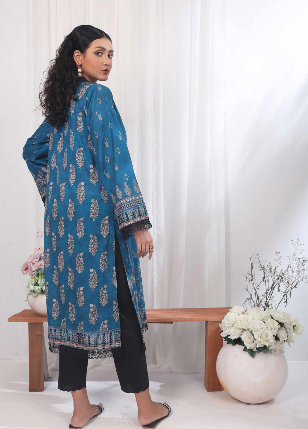 Kamyab Kurti by Rashid Textiles Unstitched Printed Lawn 1 Piece Suit RT26ULK 8755 - Casual Collection