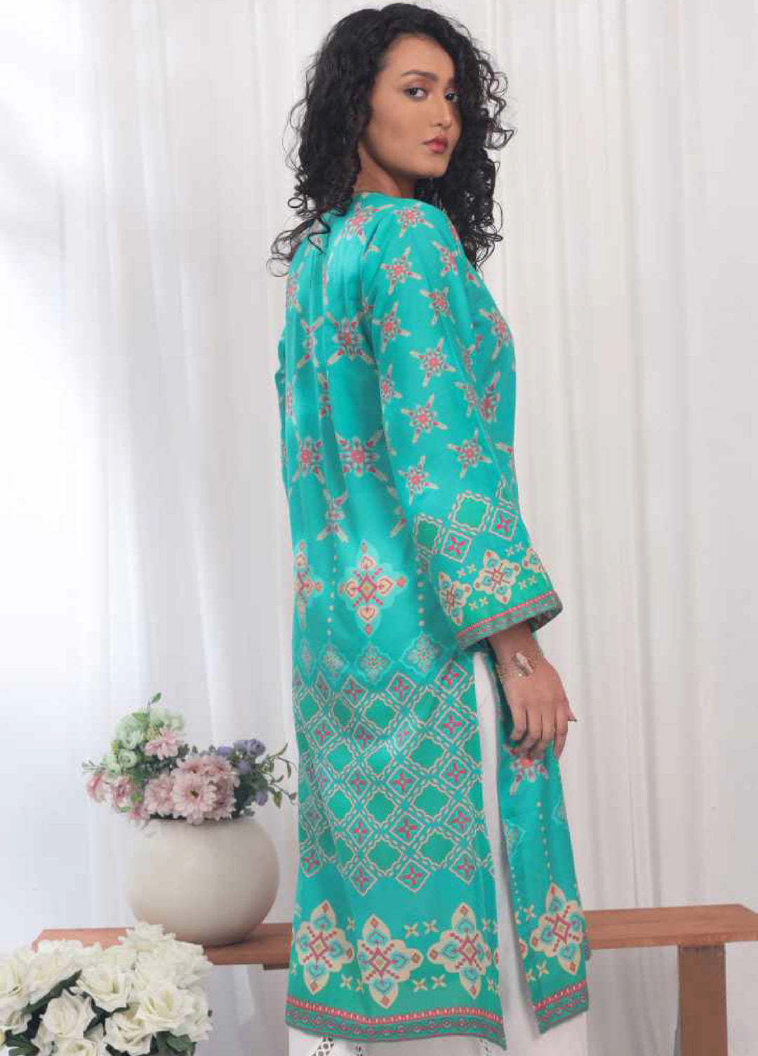 Kamyab Kurti by Rashid Textiles Unstitched Printed Lawn 1 Piece Suit RT26ULK 8757 - Casual Collection