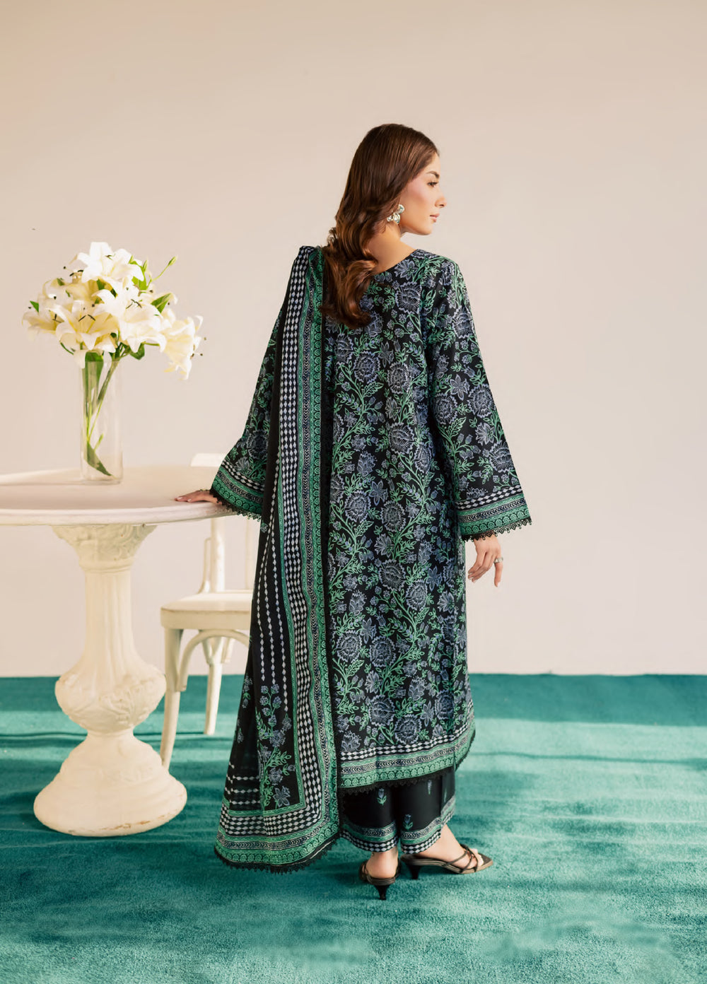 Print Diary by Rashid Textiles Unstitched Printed Lawn 3 Piece Suit RT26UPG 3777 - Casual Collection