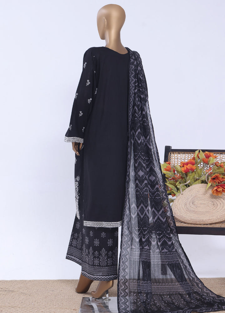 HZ Textiles RTW Embroidered Cross Hatch 3 Piece Suit HZ26PCL Sbe-3P-079 - Casual Collection