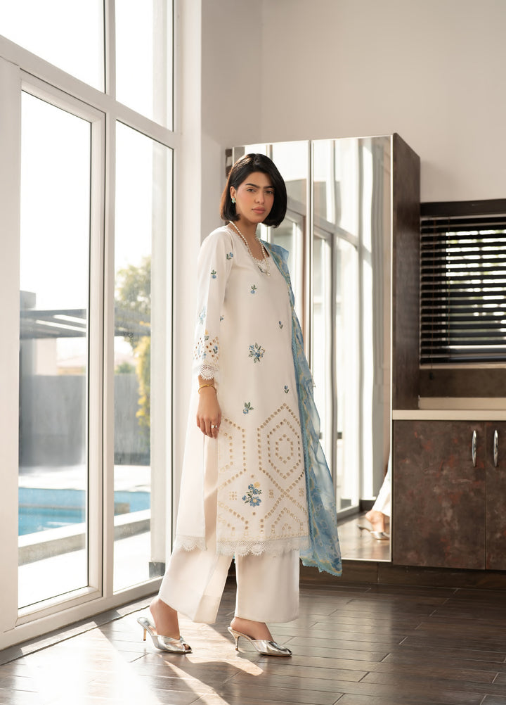 Ekiya by Rashid Textiles Unstitched Embroidered Lawn 3 Piece Suit RT26ULE 3764 - Casual Collection