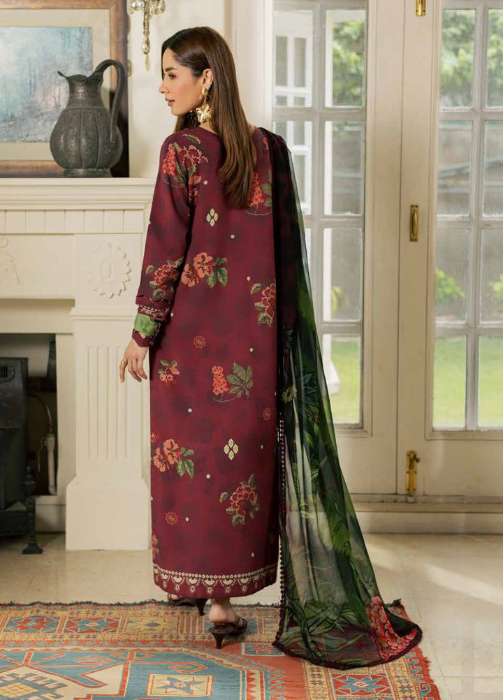 Signature Prints by Nureh Unstitched Printed Viscose Slub 3 Piece Suit NU26UVS SP-212 - Winter Collection