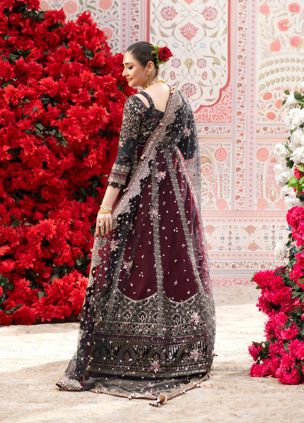 Jhoomro by Nureh Unstitched Embroidered Raw Silk 3 Piece Suit NU26UJW NL-95 - Wedding Collection