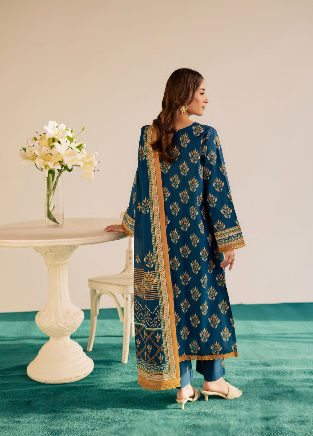 Print Diary by Rashid Textiles Unstitched Printed Lawn 3 Piece Suit RT26UPG 3774 - Casual Collection