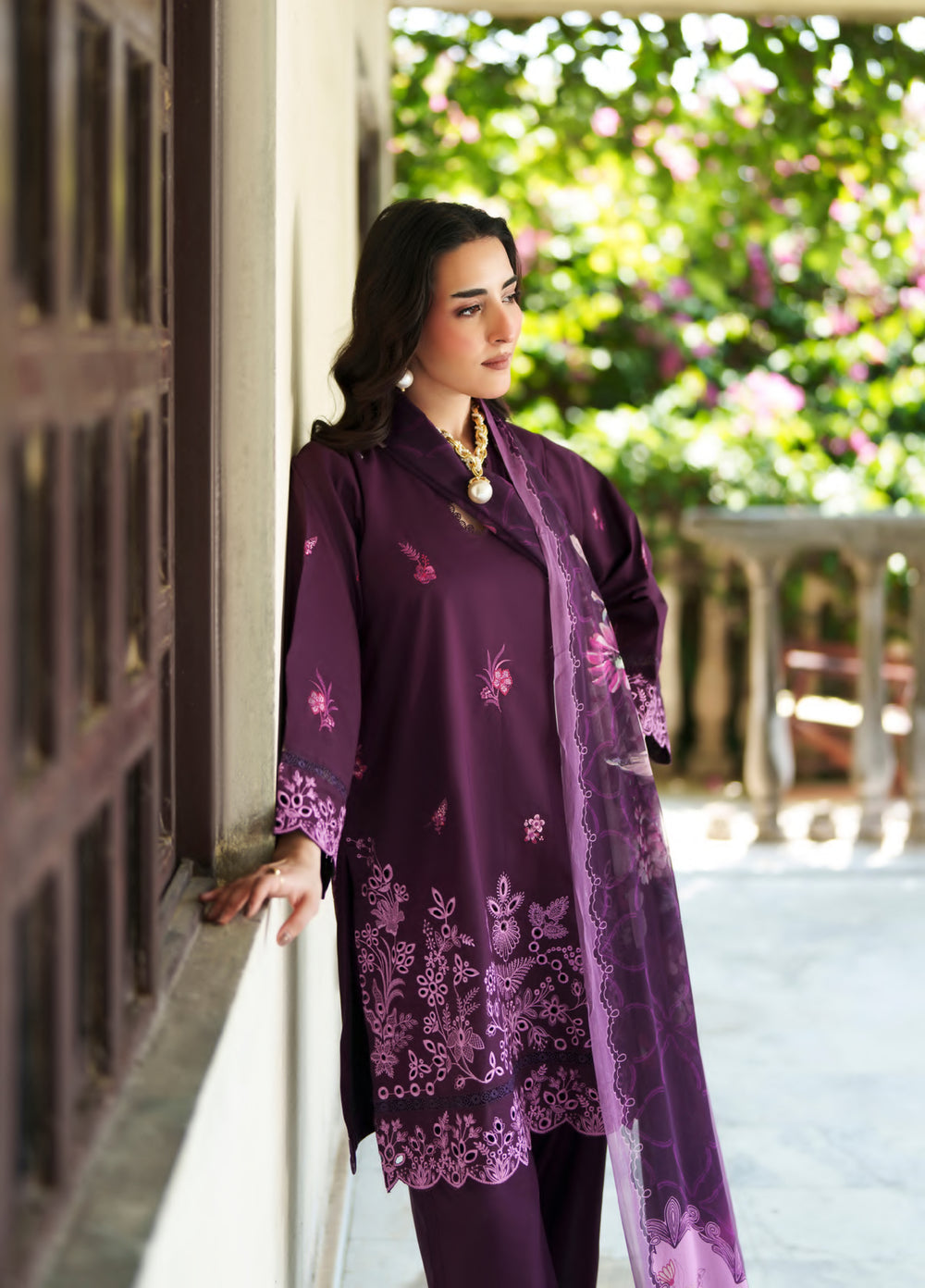 Golden Enara by Rashid Textiles Unstitched Embroidered Lawn 3 Piece Suit RT26ULG 3709 - Casual Collection