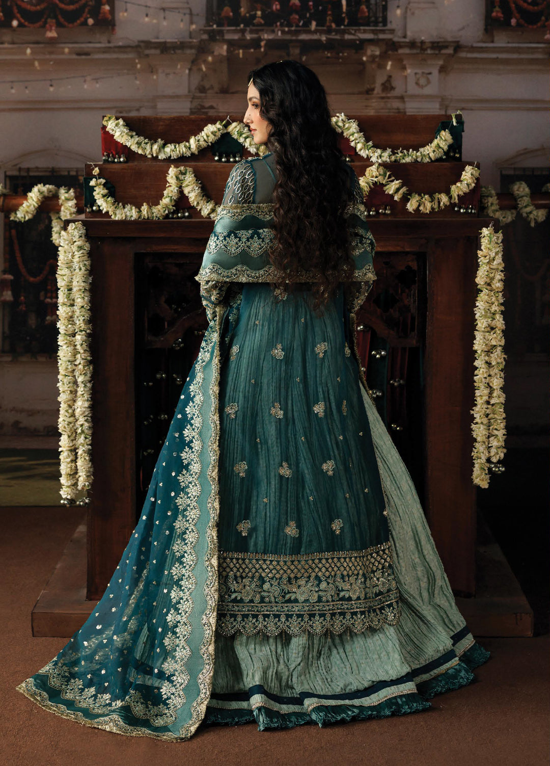 Shehnai by Afrozeh Unstitched Hand work Organza 3 Piece Suit AF26USW Suhan AFR-0155 - Wedding Collection