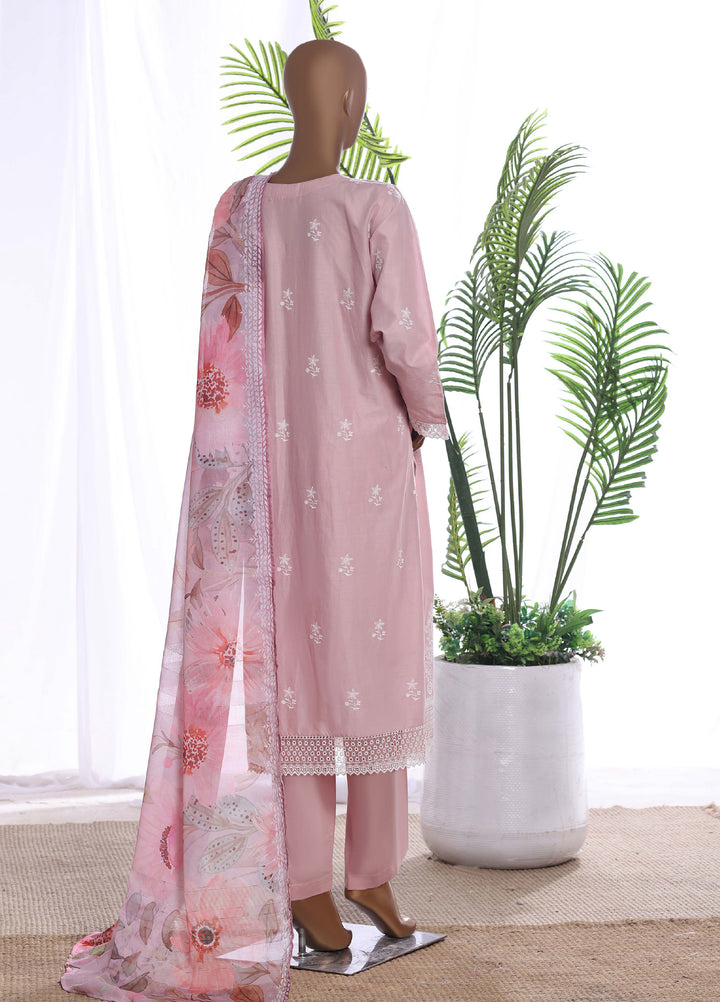 HZ Textiles Women RTW Chikankari Organza 3 Piece Suit HZ26POF CSE-3P-222 - Festive Collection