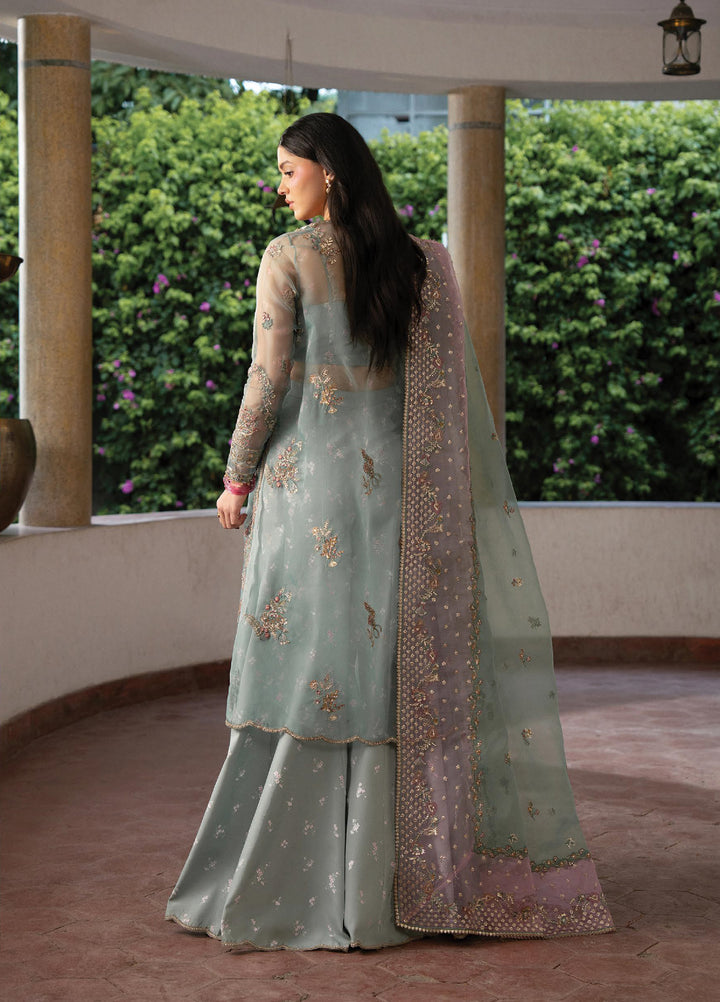 Pehli Nazar by Ayzel Unstitched Embroidered Organza 3 Piece Suit AAF26UPN Gulshan AYZ-0168 - Wedding Collection
