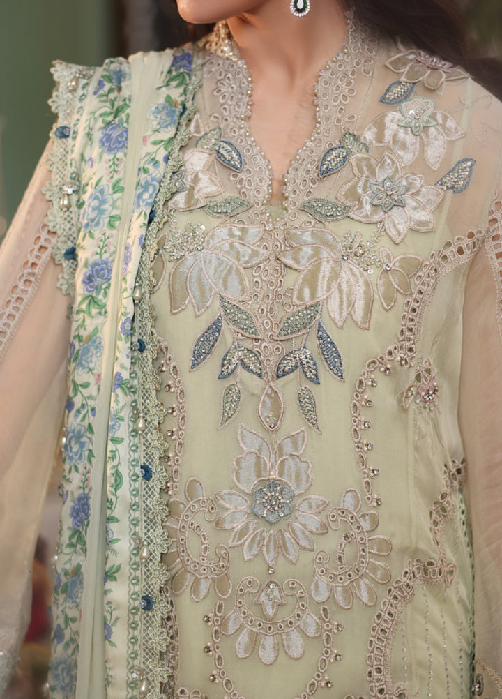 Maria B Unstitched Embroidered Chiffon 3 Piece Suit MB26UCF D5 - Festive Collection