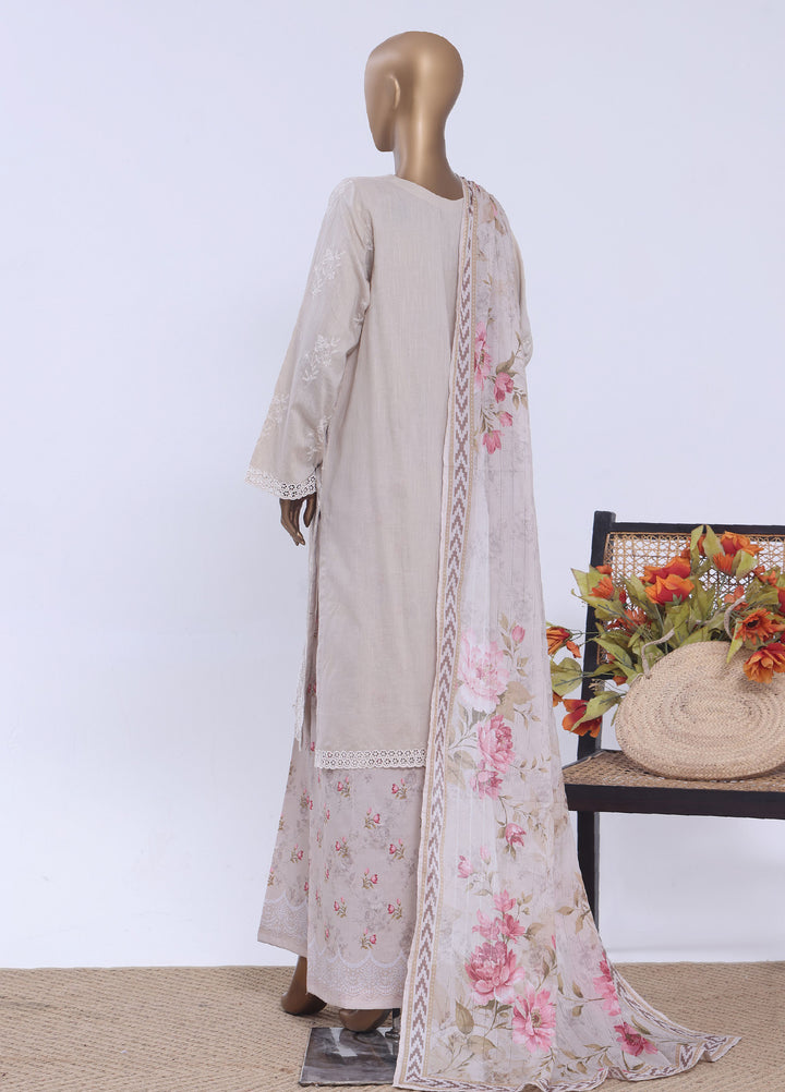 HZ Textiles RTW Embroidered Cross Hatch 3 Piece Suit HZ26PCL Sbe-3P-085 - Casual Collection