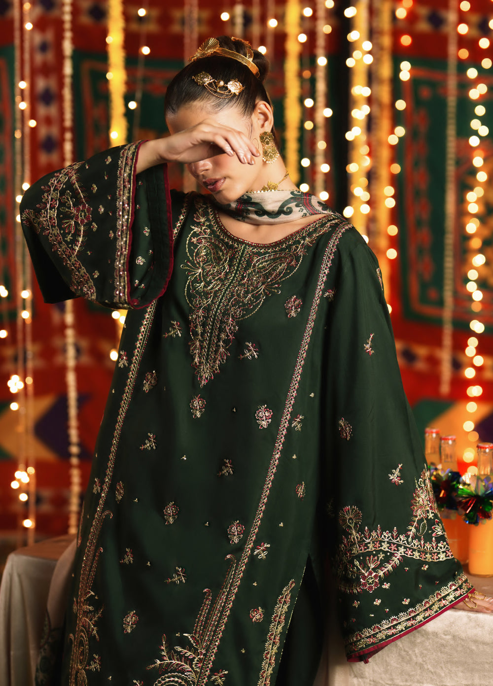 Chand Bali by Casual Lite RTW Embroidered Viscose Silk 2 Piece Suit CL26UCR Dil Kush - Wedding Collection