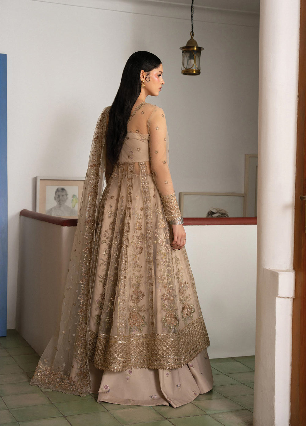 Pehli Nazar by Ayzel Unstitched Embroidered Poly Net 3 Piece Suit AAF26UPN Nafasat AYZ-0166 - Wedding Collection