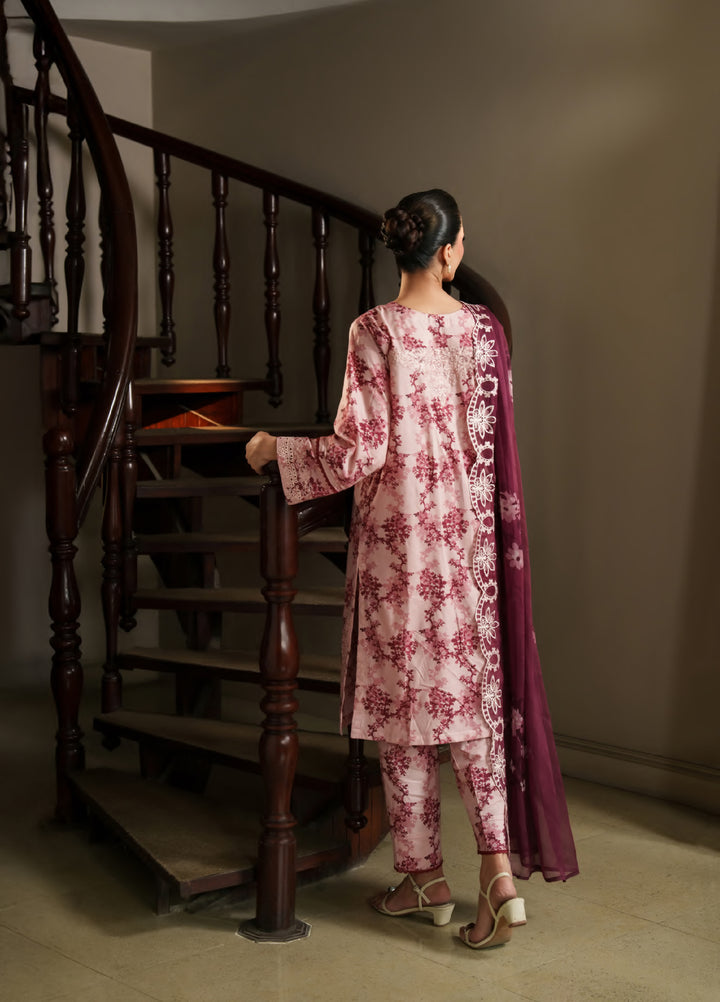 Bloom Enara by Rashid Textiles Unstitched Embroidered Lawn 3 Piece Suit RT26ULB 1002 - Casual Collection