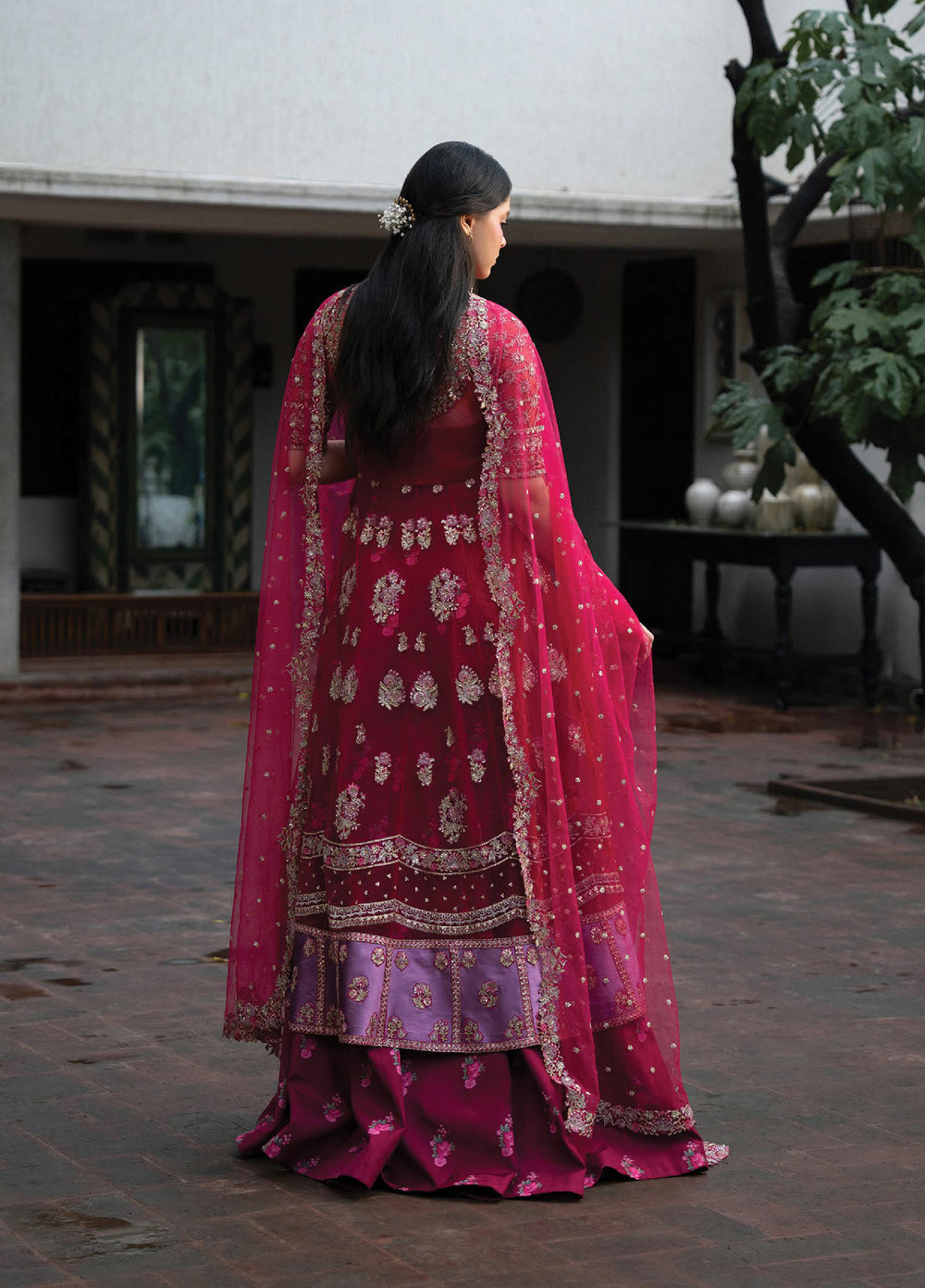 Pehli Nazar by Ayzel Unstitched Embroidered Poly Net 3 Piece Suit AAF26UPN Gulbahar AYZ-0165 - Wedding Collection