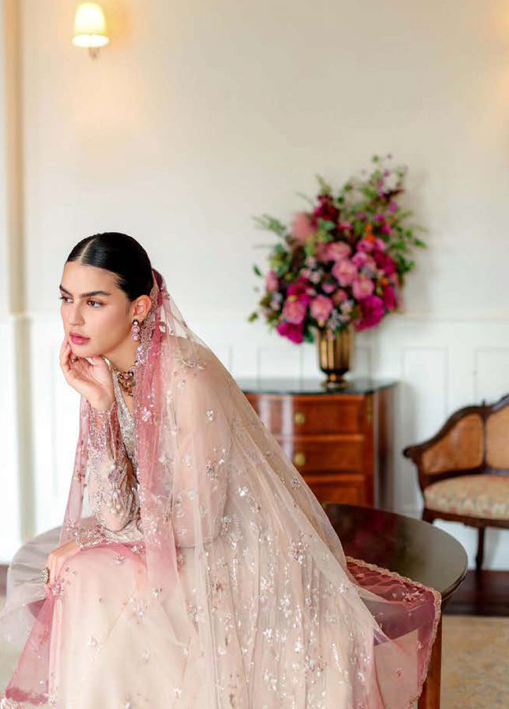 Whispers of Grace by Roheenaz Unstitched Embroidered Chiffon 3 Piece Suit RN26UWG Faye RUNCH260208 - Wedding Collection