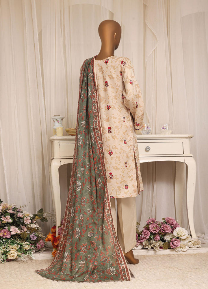 HZ Textiles RTW Printed Lawn 3 Piece Suit HZ26PPL LPT-3P-2610 - Casual Collection