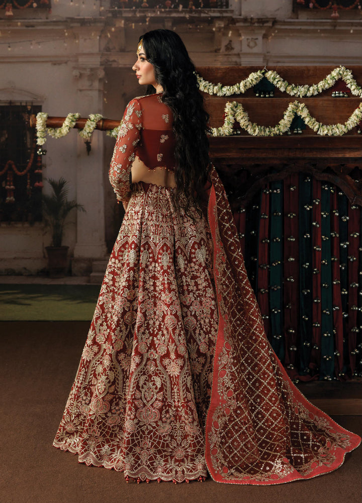 Shehnai by Afrozeh Unstitched Hand work Organza 3 Piece Suit AF26USW Rukhsan AFR-0157 - Wedding Collection