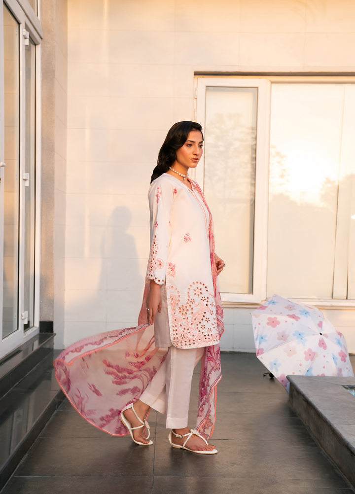 Ekiya by Rashid Textiles Unstitched Embroidered Lawn 3 Piece Suit RT26ULE 3767 - Casual Collection