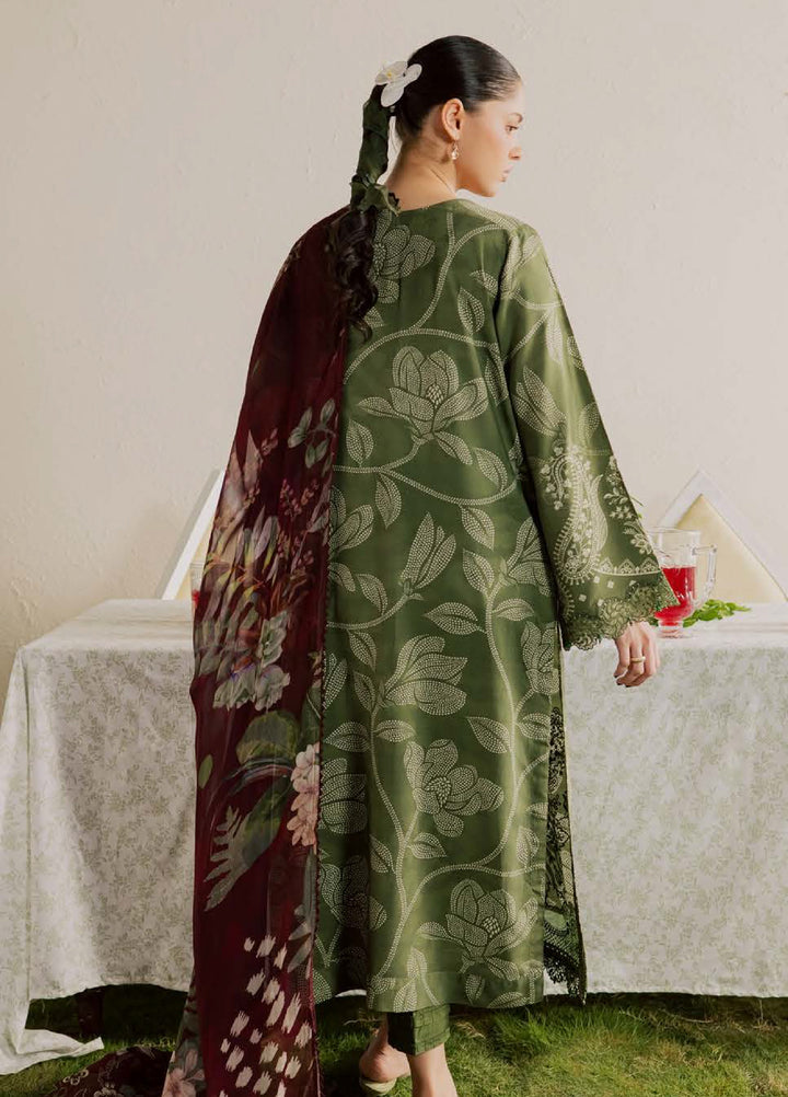 Gardenia by Nureh Unstitched Embroidered Viscose Slub 3 Piece Suit NU26UGV NSG-229 - Casual Collection