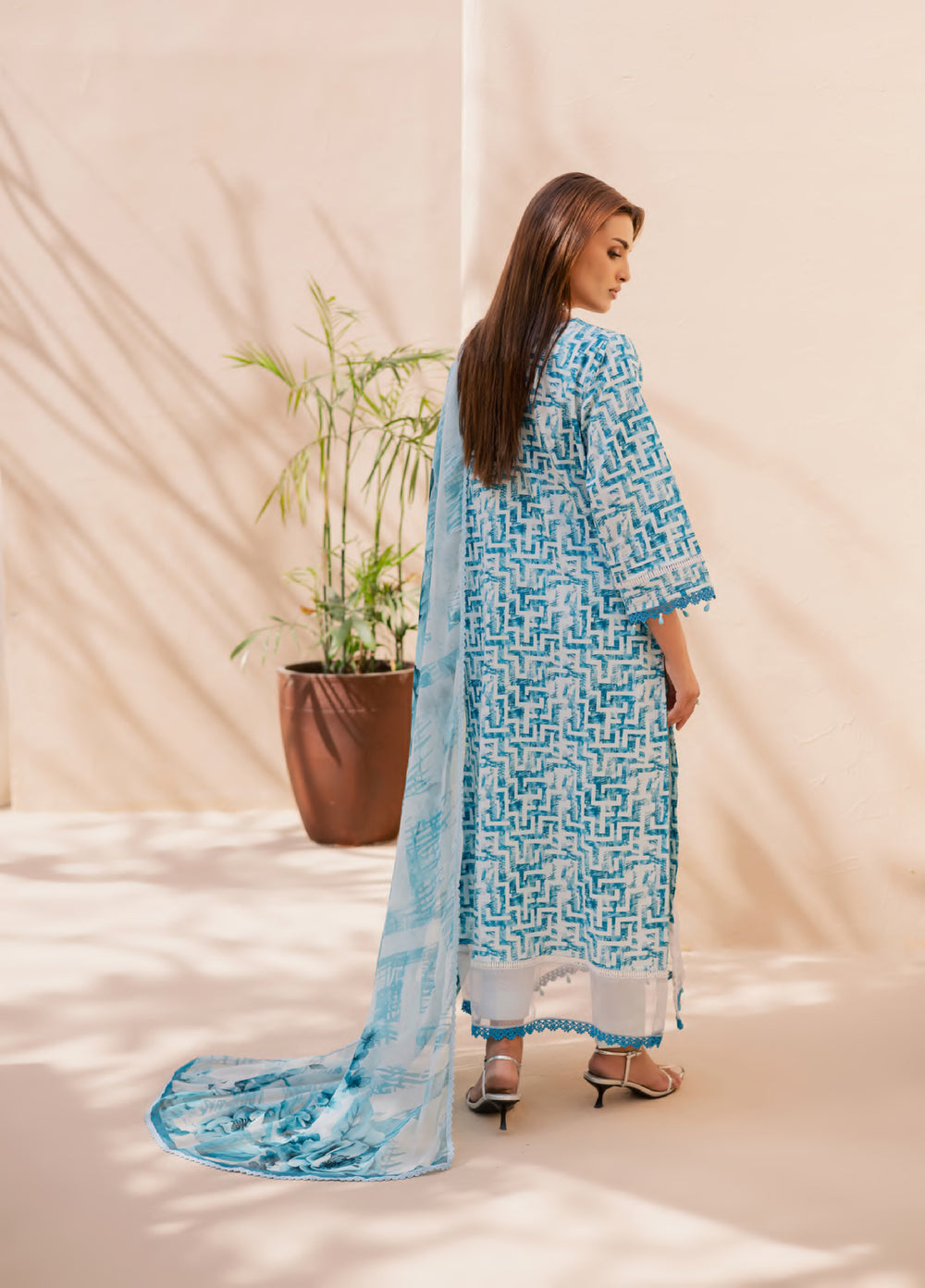 Savoy by Rashid Textiles Unstitched Embroidered Lawn 3 Piece Suit RT26ULS 3733 - Casual Collection